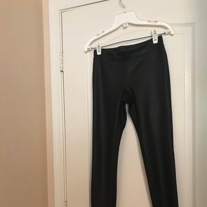 Black Faux leather leggings